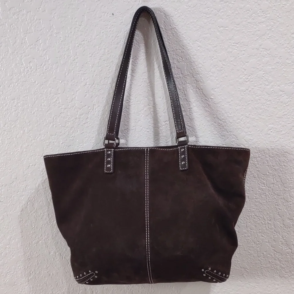 MICHAEL KORS Brown Studded Tote Bag - Picture 6 of 17